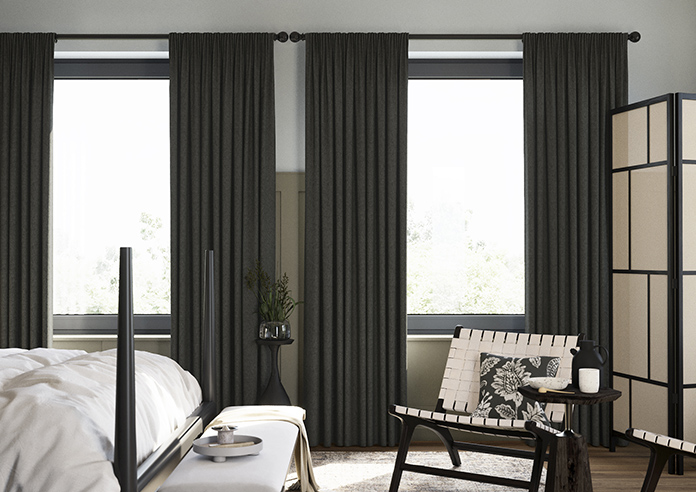 Wexley, Black Ink - Made to Measure Curtains - Image 3